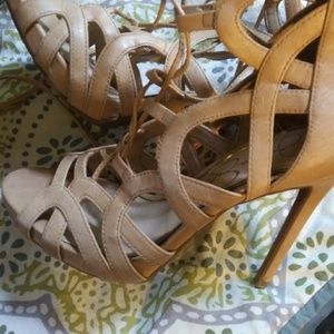 Jessica Simpson lace up heels